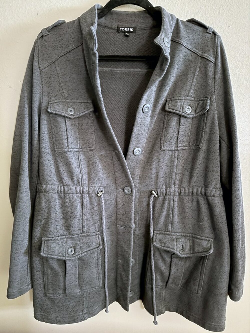 TORRID UTILITY MILITARY STYLE JACKET